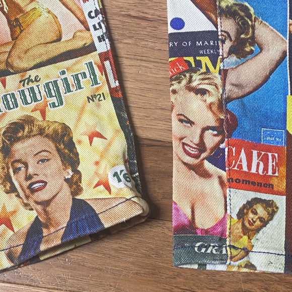 Marilyn Monroe all over print jeans  W/31 L/29 - Picture 8 of 11